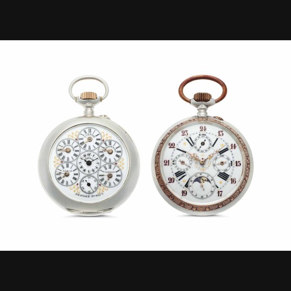 Swiss. A Lot of Two Silver Openface Keyless Lever Pocket Watches THE FIRST NORMAL WATCH, CASE NO. 21'055, THE SECOND UNSIGNED, CASE NO. 40'693, BOTH CIRCA 1860