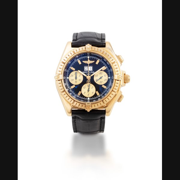 Breitling Crosswind, Ref. K44355    Chronographe bracelet en or jaune avec date | Yellow gold chronometer wristwatch with digital date display    Vers 2002 |  Circa 2002, Price & Market Data