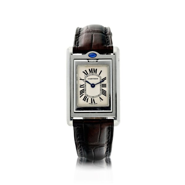 Cartier REFERENCE 2386 TANK BASCULANTE A STAINLESS STEEL REVERSIBLE RECTANGULAR WRISTWATCH, NUMBERED 209 OUT OF 365 PIECES, CIRCA 1999