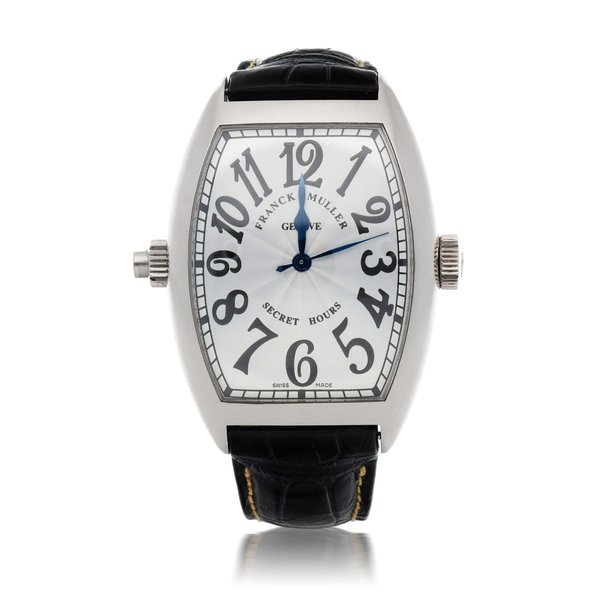 Franck Muller SECRET HOURS, REF 8880 SE H WHITE GOLD WRISTWATCH WITH SECRET HOURS MECHANISM CIRCA 2008