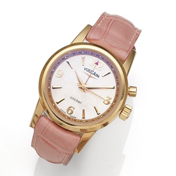 Vulcain Vulcain. A lady's 18K rose gold manual wind alarm wristwatch Cricket, Ref:100503.017, No.13, Sold 17th September 2007 · 100503.017
