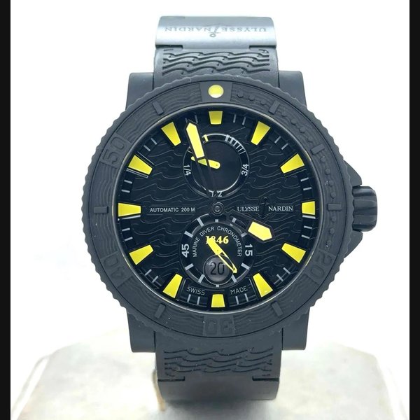 Ulysse Nardin Marine Black Sea Automatic 45mm PVD Steel Mens Watch 263-92-3C-924 Ref. 263-92-3C/924