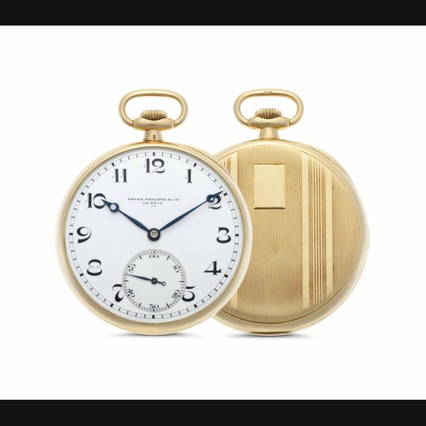 Patek Philippe. An 18k Gold Openface Keyless Lever Dress Watch with Breguet Numerals SIGNED PATEK PHILIPPE & CIE, GENÈVE, MOVEMENT NO. 819'595, CASE NO. 293'584, MANUFACTURED IN 1929