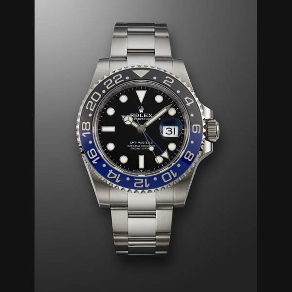 ROLEX, STAINLESS STEEL DUAL TIME 'GMT-MASTER II', REF. 126710BLNR