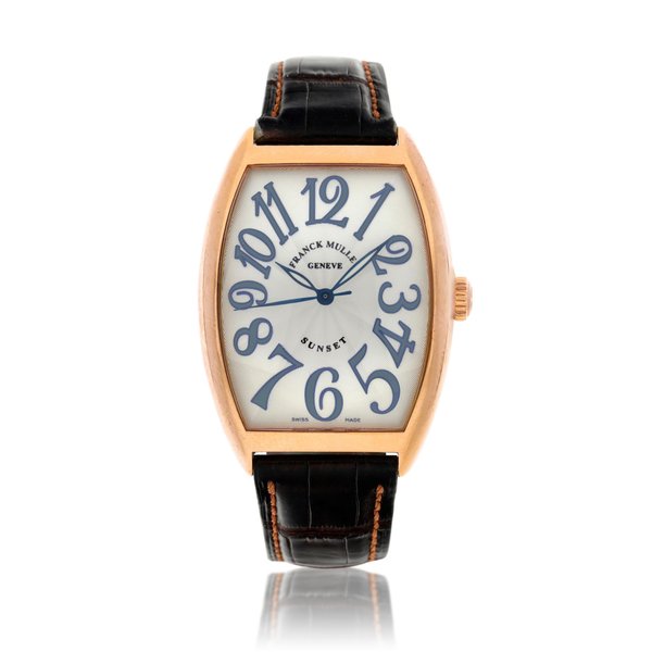 Franck Muller Reference 6850 SC Sunset  A pink gold automatic tonneau shaped wristwatch, Circa 2000