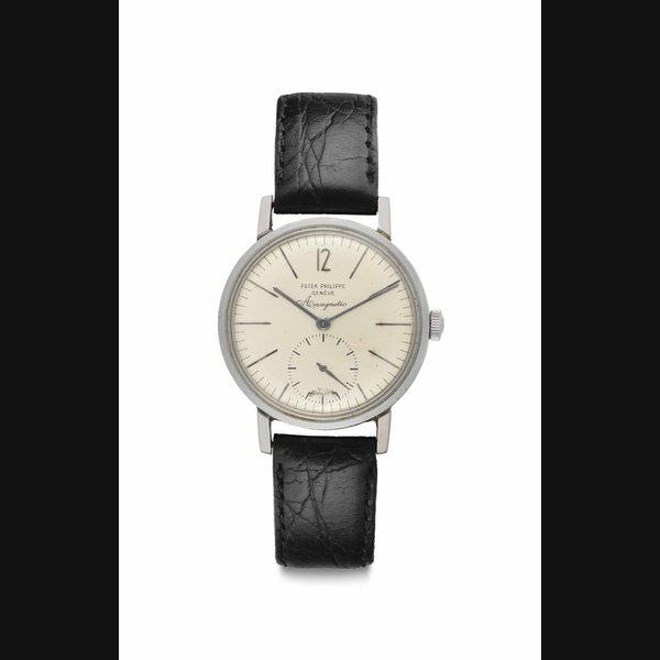 Patek Philippe. A Fine and Rare Stainless Steel Antimagnetic Wristwatch Signed Patek Philippe, Genève, Ref. 3417, Amagnetic, Fab Suisse, Movement No. 728'883, Case No. 2'605'717, Manufactured in 1958