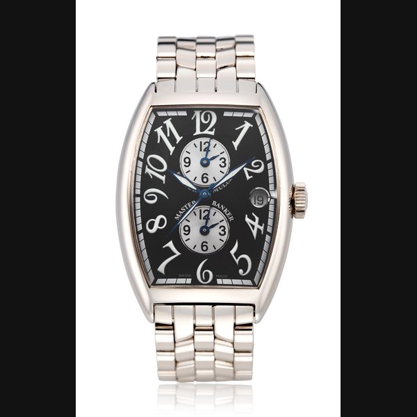 FRANCK MULLER, TRIPLE TIME ZONE MASTER BANKER, REF. 6850 MB