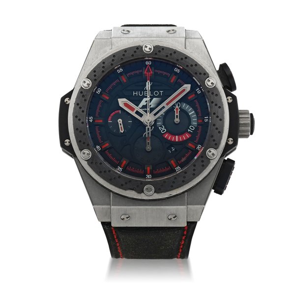 Hublot BIG BANG KING POWER F1, REF 703.ZM.1123.NR.FM010 LIMITED EDITION ZIRCONIUM AND TITANIUM CHRONOGRAPH WRISTWATCH WITH DATE CIRCA 2012 · 703.ZM.1123.NR.FM010