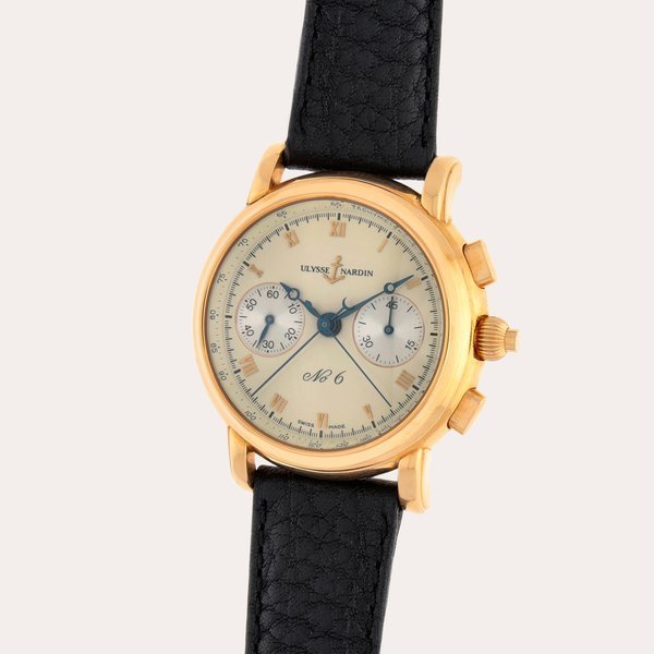 Ulysse Nardin Reference 446-22 | A yellow gold split-seconds chronograph wristwatch | Circa 1991 · 446-22