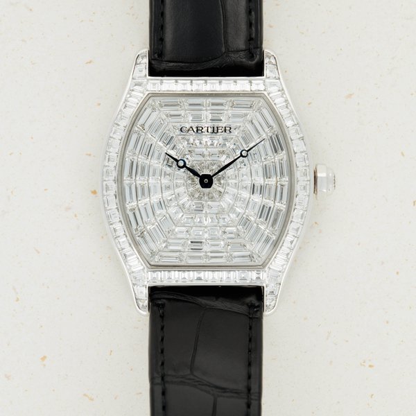 Cartier Cartier Tortue XL 18k WG Full Baguette Diamond