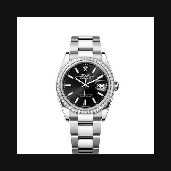 Rolex Rolex Datejust36 NEW 2026 Black Index Dial Stainless Steel Diamond Bezel Oyster Bracelet