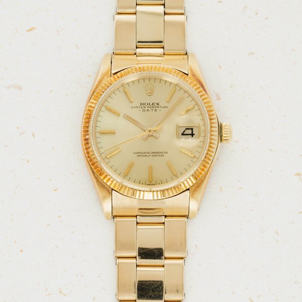 Rolex Rolex 1503 Oyster Perpetual Date 14k Gold Box and Papers · 1503
