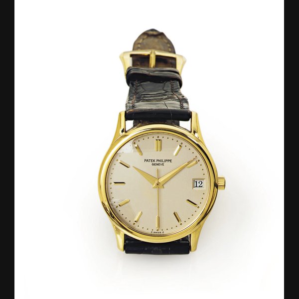 PATEK PHILIPPE. AN 18K GOLD AUTOMATIC WRISTWATCH WITH CENTER SECONDS AND DATE SIGNED PATEK PHILIPPE, GENEVE, MOVEMENT NO. 1911339, CASE NO. 2918639, REF. 3998, MANUFACTURED IN 1993