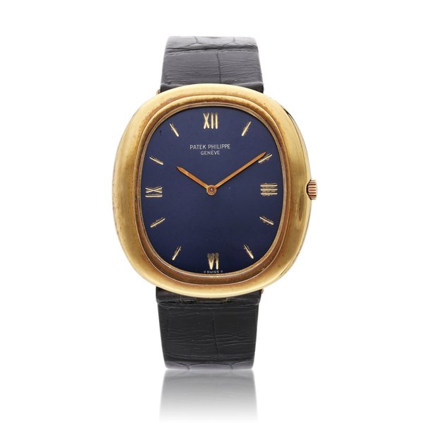 Patek Philippe Reference 3589 Ellipse | A yellow gold oval wristwatch, Circa 1975