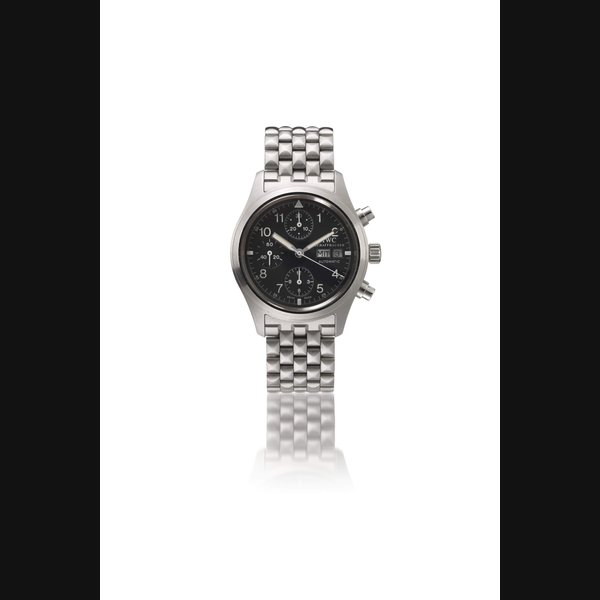 IWC, STAINLESS STEEL PILOT'S CHRONOGRAPH WRISWATCH, REF. 3706 CASE NO. 2’667’059