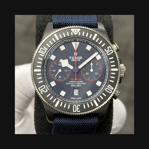 Tudor PelagosFxd Chrono Alinghi In Stock New Condition Full Set Red Bull Racing Edition Ref. M25807KN-0001