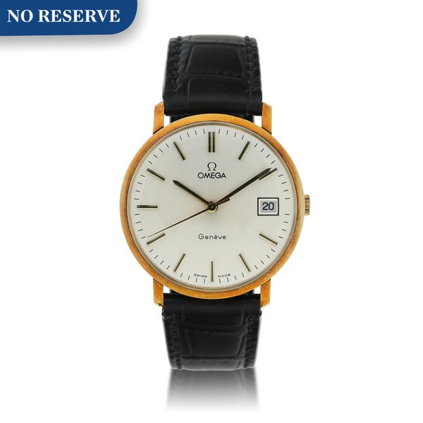 Omega Reference 1329051 A yellow gold wristwatch with date, Circa 1974