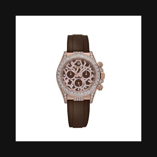 Rolex Rolex Daytona'Giraffe' 126555TBR Rose Gold Chestnut Brown Diamond Dial Diamond Bezel