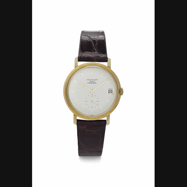 Patek Philippe. A Fine 18k Gold Automatic Wristwatch with Date SIGNED PATEK PHILIPPE, RETAILED BY HOWES, REF. NO. 3445, MOVEMENT NO. 1’231’938, CASE NO. 331’945, MANUFACTURED IN 1972