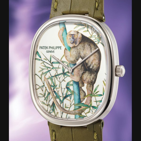 Patek Philippe Patek Philippe Ref. 5738/50G-019 Golden Ellipse Rare Handcraft "Callithrix"