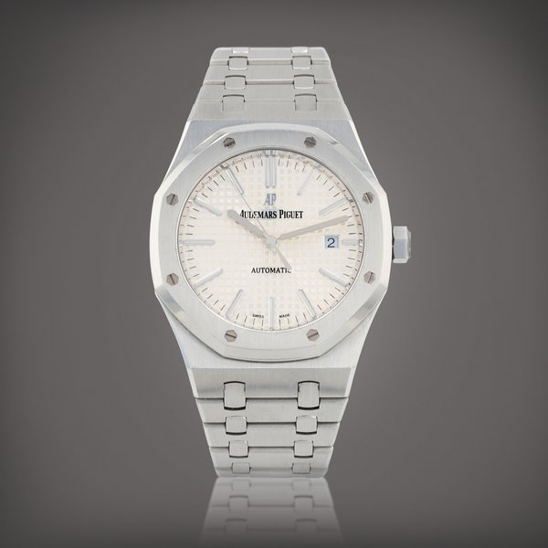 Audemars Piguet Royal Oak, reference 15400ST.OO.1220ST.02.A Montre bracelet en acier avec date | Stainless steel wristwatch with date and bracelet Vers 2017 | Circa 2017 · 15400ST.OO.1220ST.02.A