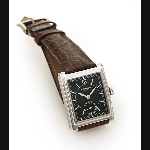 PATEK PHILIPPE. AN 18K WHITE GOLD WRISTWATCH SIGNED PATEK PHILIPPE, GENEVE, MOVEMENT NO. 1876508, CASE NO. 4154148, REF. 5010, MANUFACTURED IN 2001