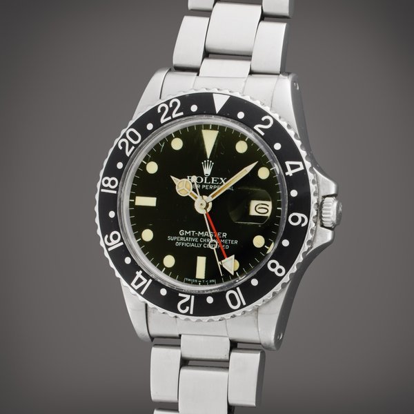 Rolex Reference 16750 GMT-Master | A stainless steel automatic dual time wristwatch with date and bracelet, Circa 1979 · 16750