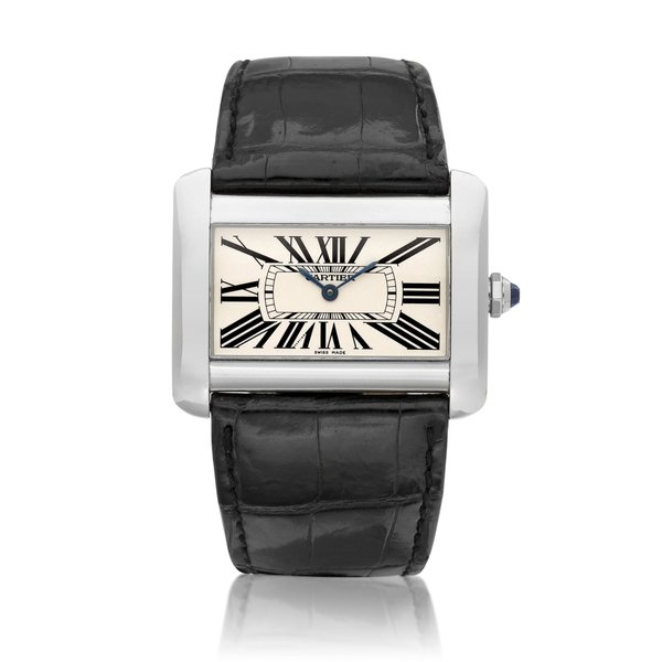 Cartier Tank Divan, Reference 2600 | A stainless steel wristwatch, Circa 2005 | 卡地亞 | Tank Divan 型號2600 | 精鋼腕錶，約2005年製