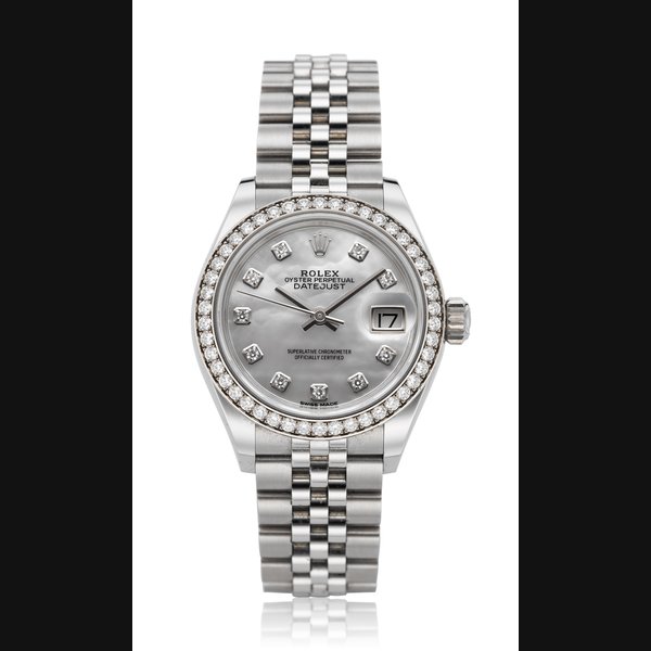 ROLEX, LADIES’ STEEL AND DIAMOND DATEJUST, REF. 279384