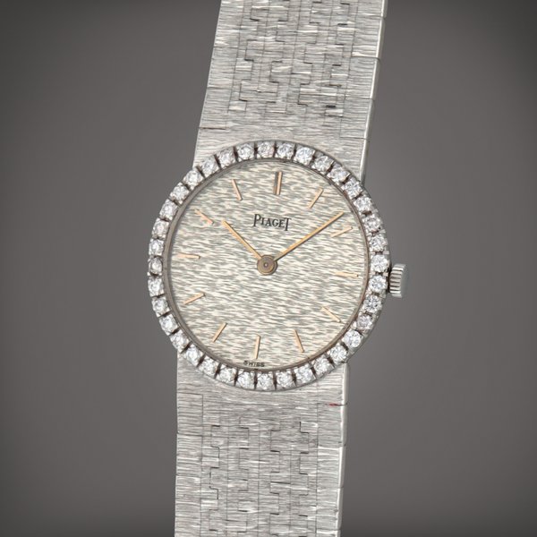 Piaget Reference 925 A6 | A white gold and diamond-set bracelet watch | Circa 1970