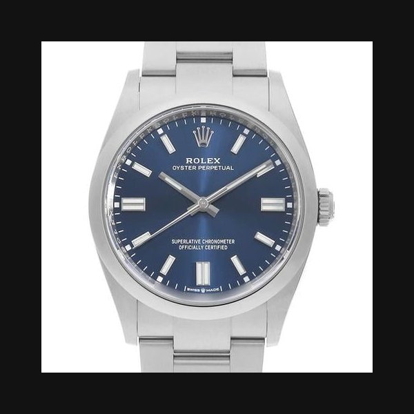 Rolex Oyster Perpetual36 126000 blue bar Random Number USED mens