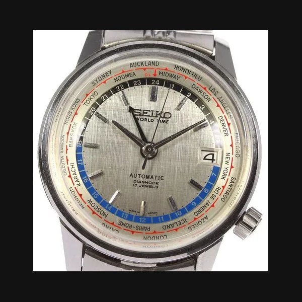 Seiko セイコー ワールドタイム 東京オリンピックモデル ヴィンテージ 6217-7000 自動巻き メンズ 中古
