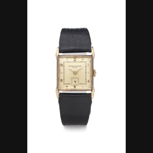 Vacheron Constantin Vacheron Constantin. An 18K Gold Square Wristwatch SIGNED VACHERON & CONSTANTIN, GENÈVE, MOVEMENT NO. 465'217, CASE NO. 306'613, CIRCA 1950