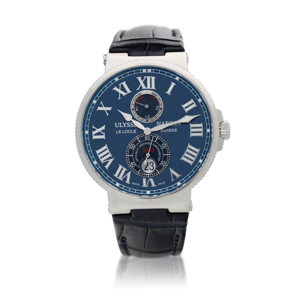 Ulysse Nardin Reference 263-67 Marine Chronometer, A stainless steel wristwatch with date, Circa 2010