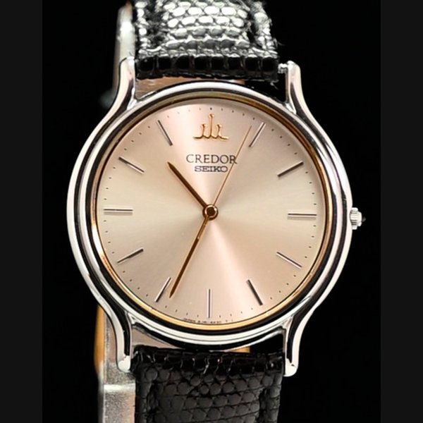 Seiko No Reserve - Seiko Credor 32MM Quartz Champagne Dial Aftermarket Leather Strap (8J81-6A30) · 8J81-6A30