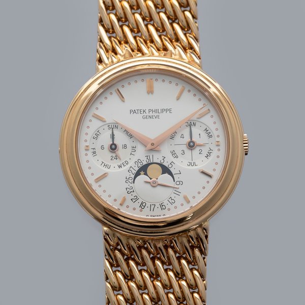 Patek Philippe Patek Philippe Perpetual Calendar Moonphase 3945R 18k Rose Gold Winding Box and Papers