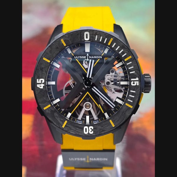Ulysse Nardin 2022 Ulysse Nardin Diver X 44 Skeleton 3723-170LE-2A-BLACK/3B Full Set Warranty