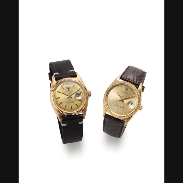 Rolex Rolex. An 18K gold automatic calendar wristwatch Day-Date, Ref:1803, Serial No.1452***, Movement No.DD91***, Circa 1966 · 1803