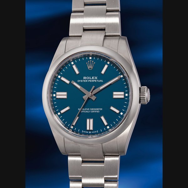 THE GENTLEMAN Rolex THE GENTLEMAN Rolex Ref. 134300 Oyster Perpetual 41, “Med blue” · 134300