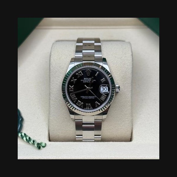 Rolex Rolex Datejust31 NEW 2026 Black Roman Dial Stainless Steel Fluted Oyster Bracelet