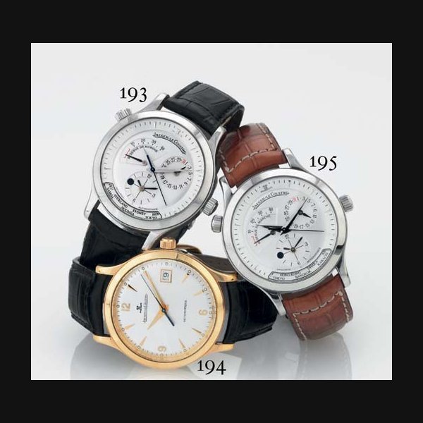 Jaeger-Lecoultre JAEGER-LECOULTRE. AN 18K GOLD AUTOMATIC WRISTWATCH WITH CENTER SECONDS AND DATE SIGNED JAEGER-LECOULTRE, "MASTER CONTROL - 1000 HOURS", NO. 0557, REF. 140.1.89, CIRCA 1998