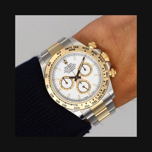 Rolex Rolex DaytonaCosmograph Daytona [New 2025] Yellow Gold Stainless Steel - White - 126503-0001