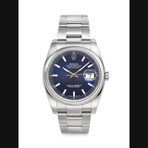 ROLEX, STAINLESS STEEL 'DATEJUST' WITH ROULETTE DATE, REF. 116200