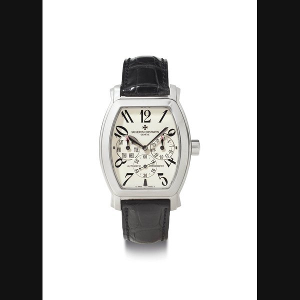 Vacheron Constantin Vacheron Constantin. An 18k White Gold Chronometer Wristwatch with Day and Date SIGNED VACHERON CONSTANTIN, ROYAL EAGLE, REF. 42008, MOVEMENT NO. 909'985, CASE NO. 754'652, CIRCA 2003