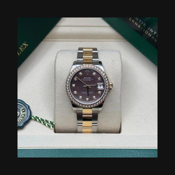Rolex Datejust31 NEW 2026 Tahitian Dark Mother of Pearl Diamond Dial Diamond Bezel Oyster Ref. 278383RBR