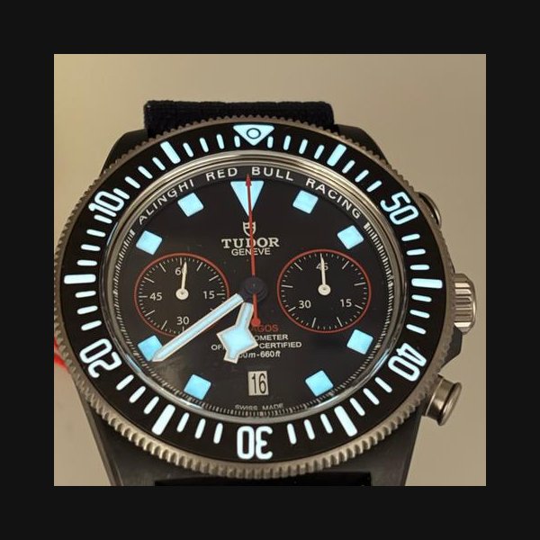 Tudor PelagosFxd Chrono Alinghi Watch,warranty card booklet and custom made box Ref. M25807KN-0001