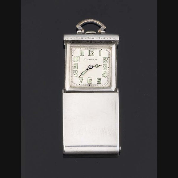 Rolex Rolex. A Silver Concealed Sports Watch SIGNED ROLEX RETAILED BY FINNIGANS, GLASGOW IMPORT MARK FOR 1931