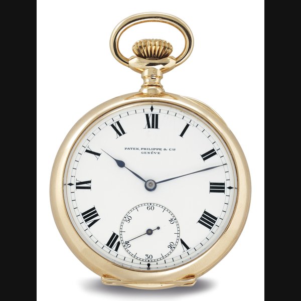 PATEK PHILIPPE. AN 18K GOLD OPENFACE KEYLESS LEVER POCKET WATCH WITH GUILLAUME BALANCE SIGNED PATEK PHILIPPE & CIE., GENEVE, MOVEMENT NO. 129650, CASE NO. 241339, MANUFACTURED IN 1905