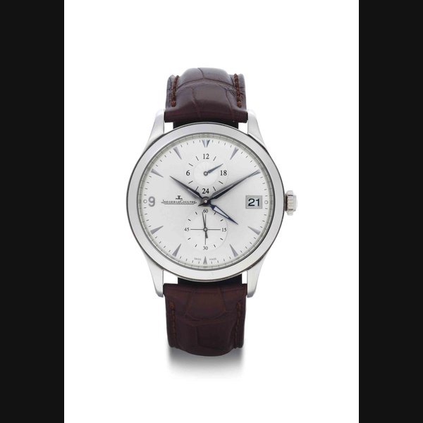 Jaeger-Lecoultre Jaeger-LeCoultre. A Stainless Steel Automatic Dual Time Wristwatch With Date And 24 Hour Indication SIGNED JAEGER-LECOULTRE, MASTER CONTROL 1000 HOURS, REF. 174.8.05.S, CASE NO. 2'495'466, CIRCA 2010