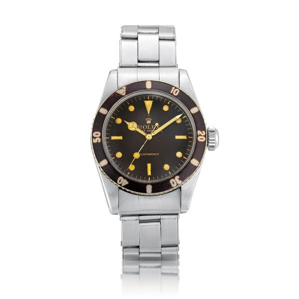 Rolex Submariner 'Big Crown', Reference 6538 | A stainless steel wristwatch with bracelet, Circa 1958 | 勞力士 Submariner “Big Crown" 型號6538 | 精鋼鏈帶腕錶，約1958年製 · 6538
